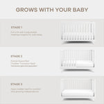 Comfy Cubs Crib Conversion Kit - White - 