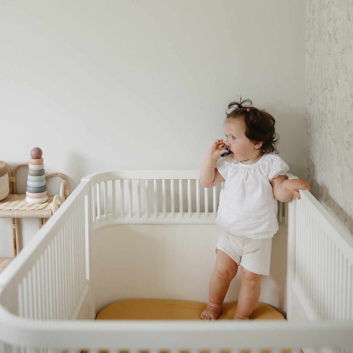 Extra Soft Muslin Crib Sheet by Mushie