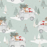 Little Joy Co. Cruisin to Christmas Bamboo Zippy Romper Festive Holiday - Everetts Place Boutique - 