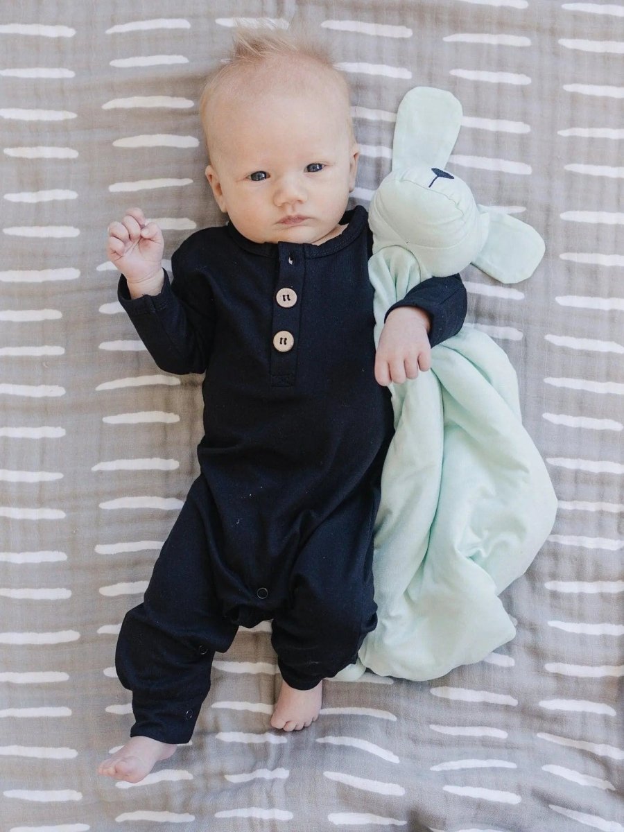 Little Joy Co. Cuddle Pup Bamboo Puppy Lovey Butterscotch Mint Olive - 