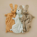 Little Joy Co. Cuddle Pup Bamboo Puppy Lovey Butterscotch Mint Olive - 