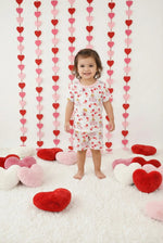 Bestaroo Cupids Bow Shorts Pajamas Set For Kids Bamboo Sleepwear - 