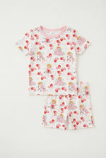 Bestaroo Cupids Bow Shorts Pajamas Set For Kids Bamboo Sleepwear - 