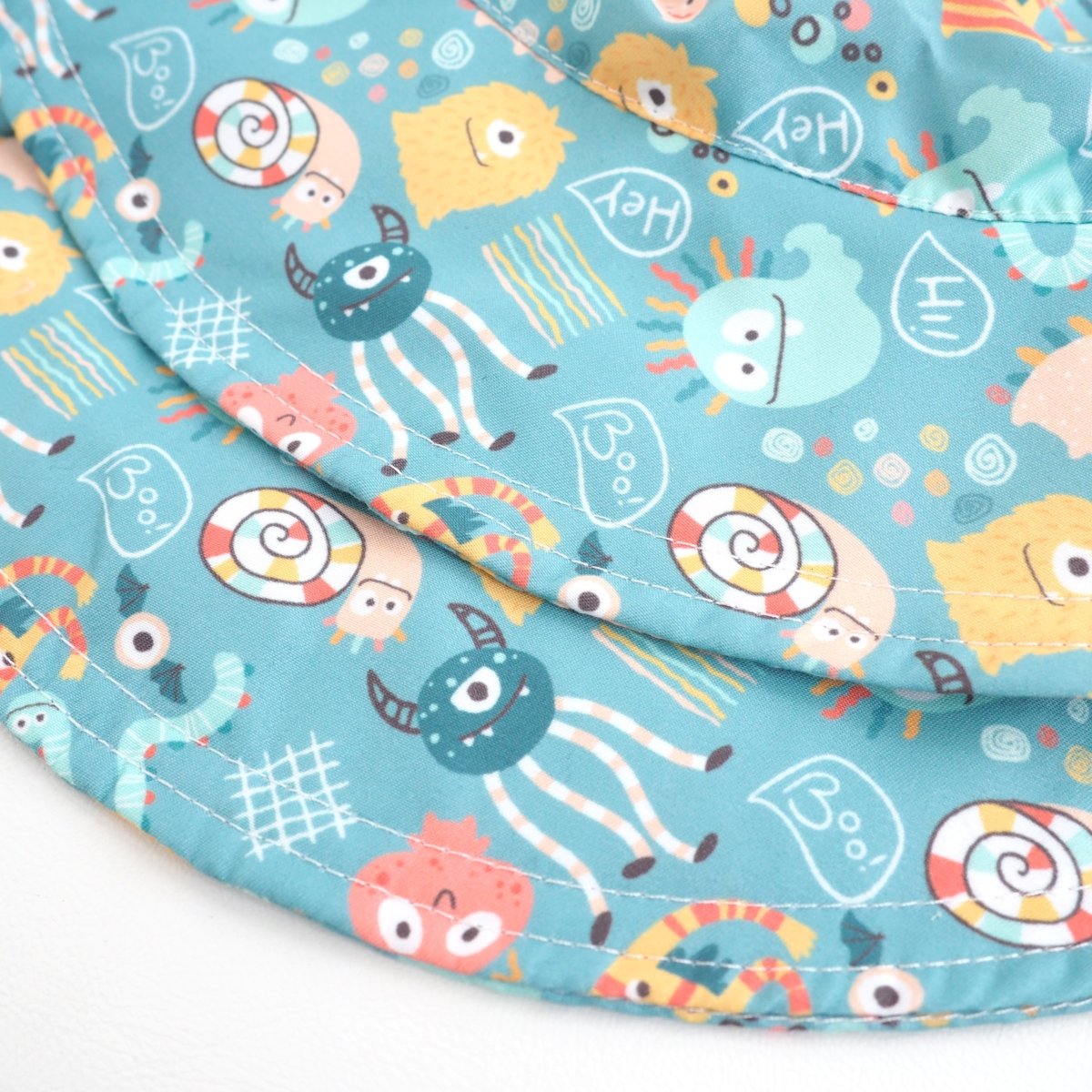 Honey Lemonade Cute Baby Sun Hat with Monster Design for Summer Outdoor Fun - 