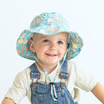 Honey Lemonade Cute Baby Sun Hat with Monster Design for Summer Outdoor Fun - 