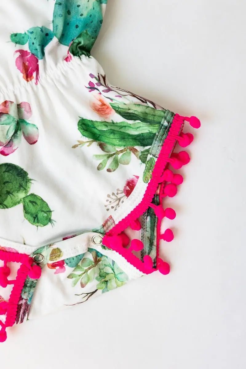 Mila & Rose ® Cute Cactus Pom Pom Romper - 
