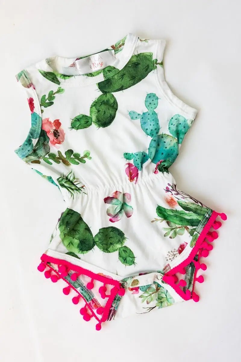 Mila & Rose ® Cute Cactus Pom Pom Romper - 