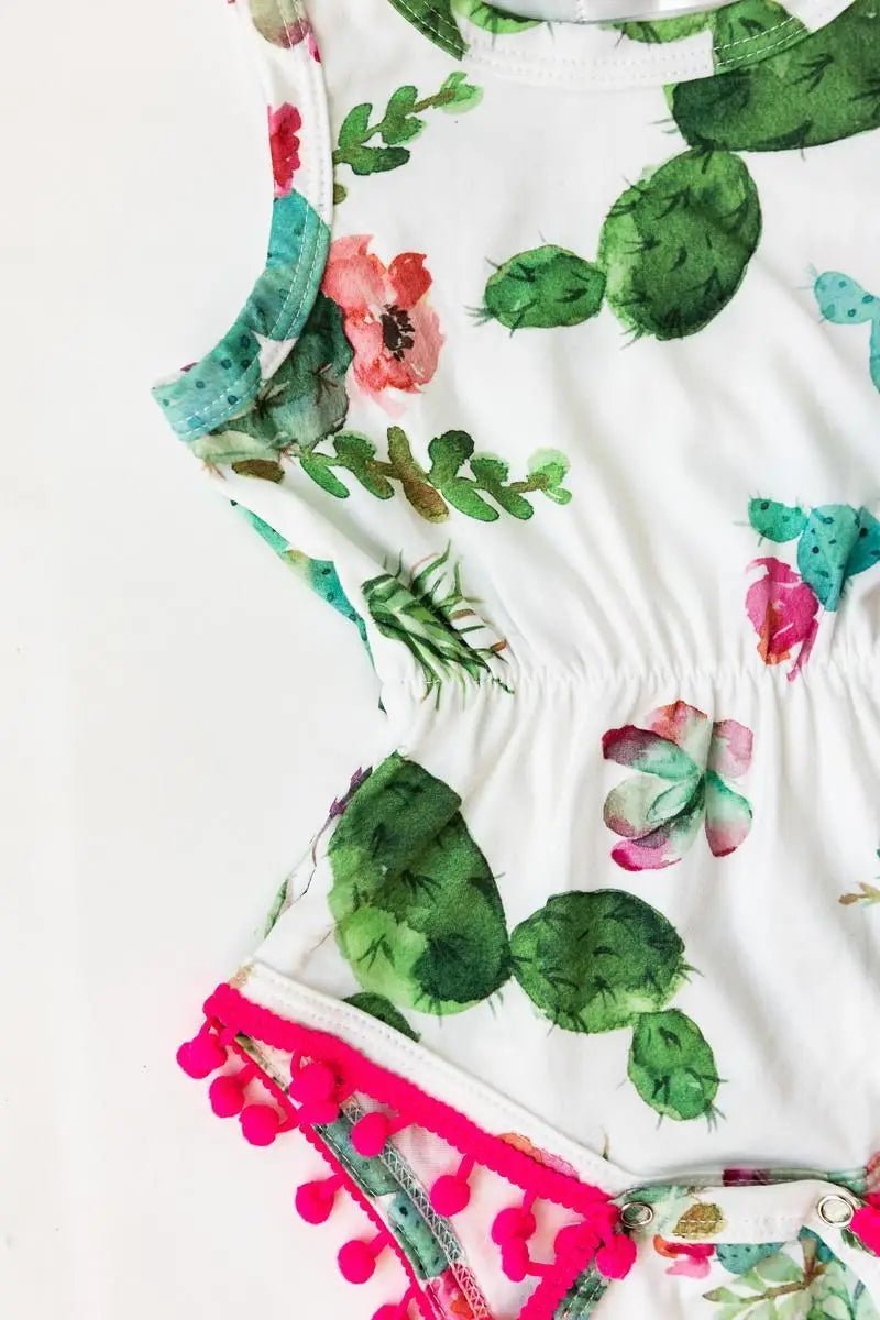 Mila & Rose ® Cute Cactus Pom Pom Romper - 