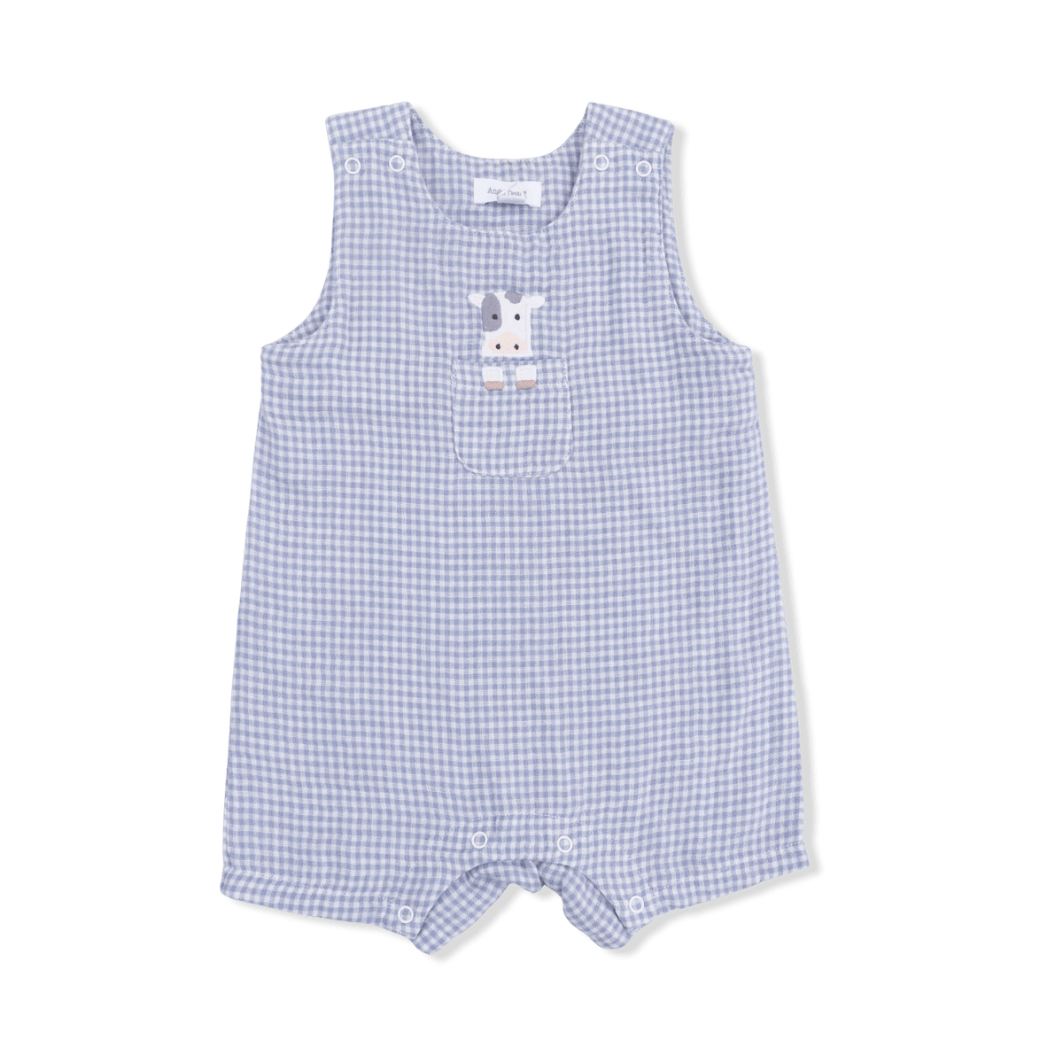 Angel Dear Cute Farm Animals Appliques - Jon Jon with Short Sleeve Bodysuit - 