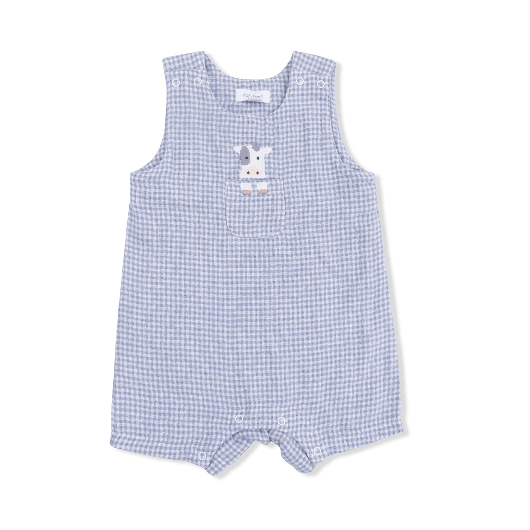 Angel Dear Cute Farm Animals Appliques - Jon Jon with Short Sleeve Bodysuit - 