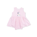 Angel Dear Cute Farm Animals Appliques - Tank Bodysuit Dress - 