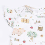Angel Dear Cute Farm Animals Pink - Ruffle Sleeve BodysuitEveretts Place