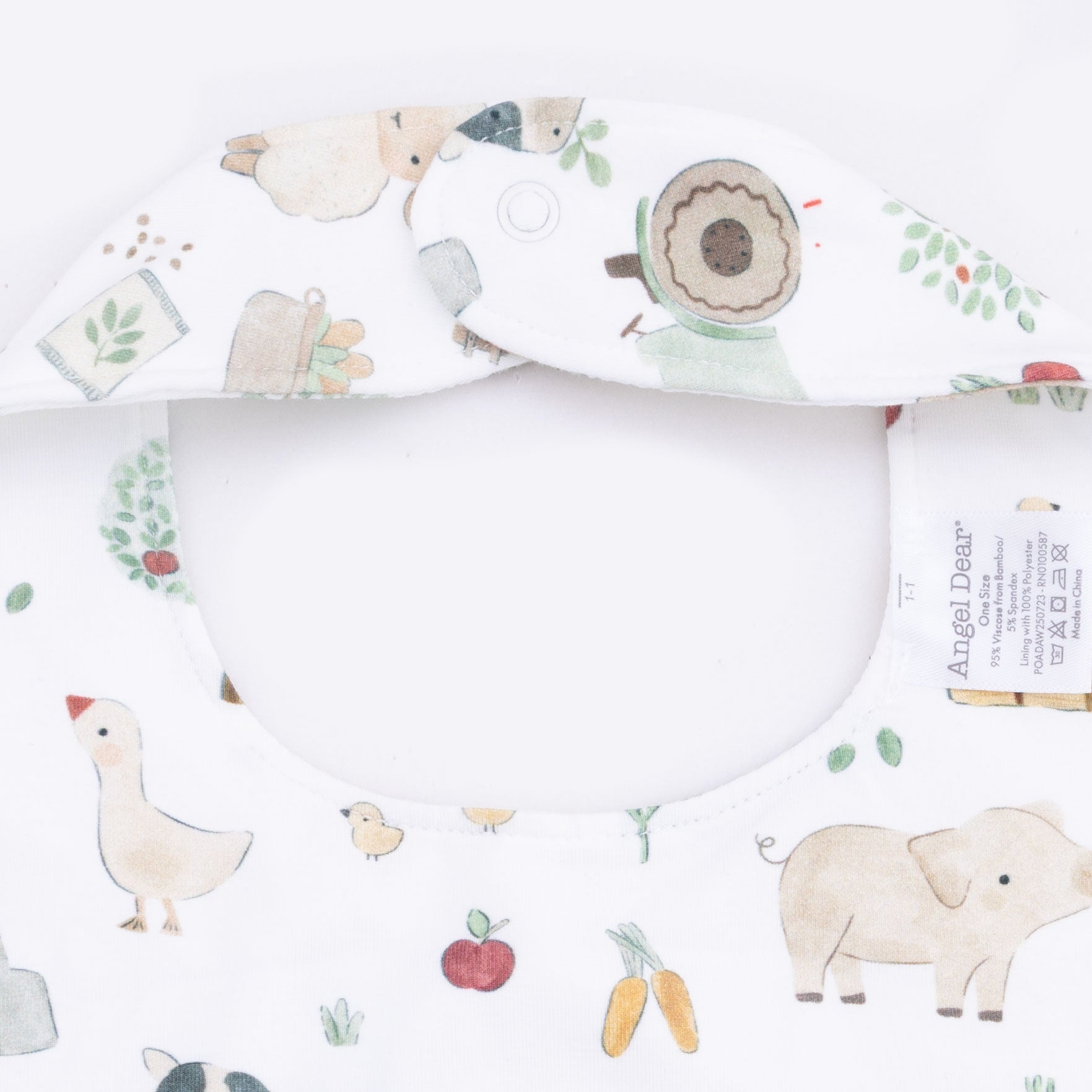 Angel Dear Cute Farm Animals Uni - 2 Way Zipper Footie, Swaddle & Bandana Bib SetEveretts Place