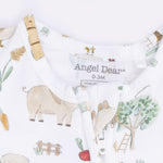 Angel Dear Cute Farm Animals Uni - 2 Way Zipper Footie, Swaddle & Bandana Bib SetEveretts Place