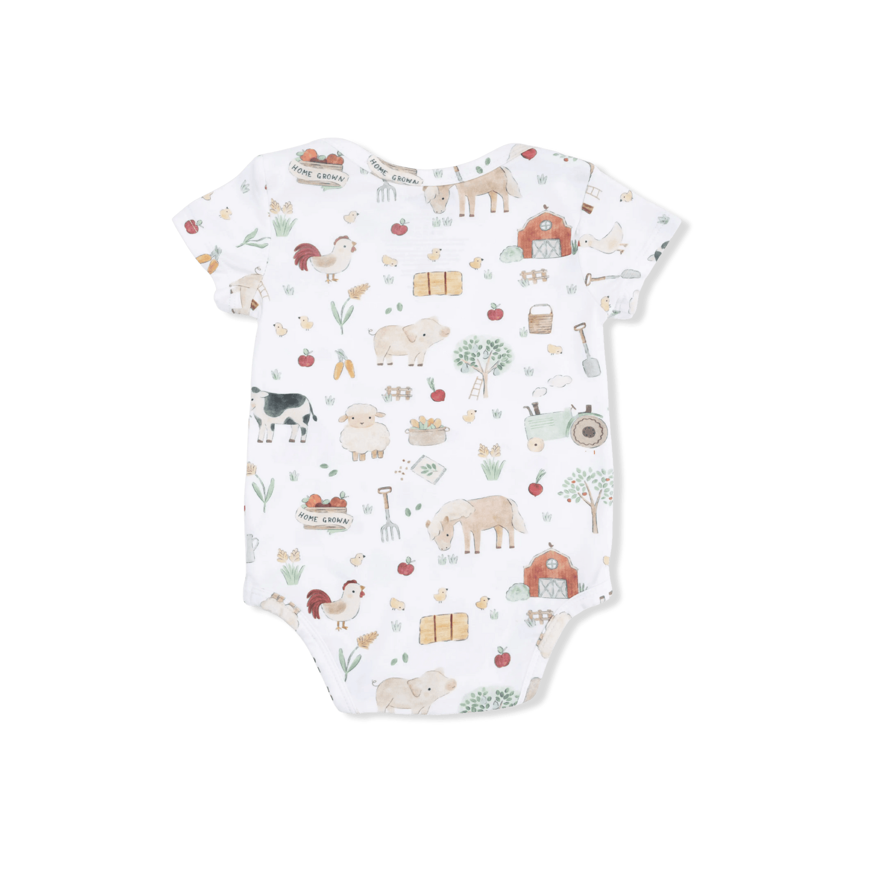 Angel Dear Cute Farm Animals Uni - Short Sleeve Bodysuit - 