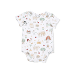Angel Dear Cute Farm Animals Uni - Short Sleeve Bodysuit - 