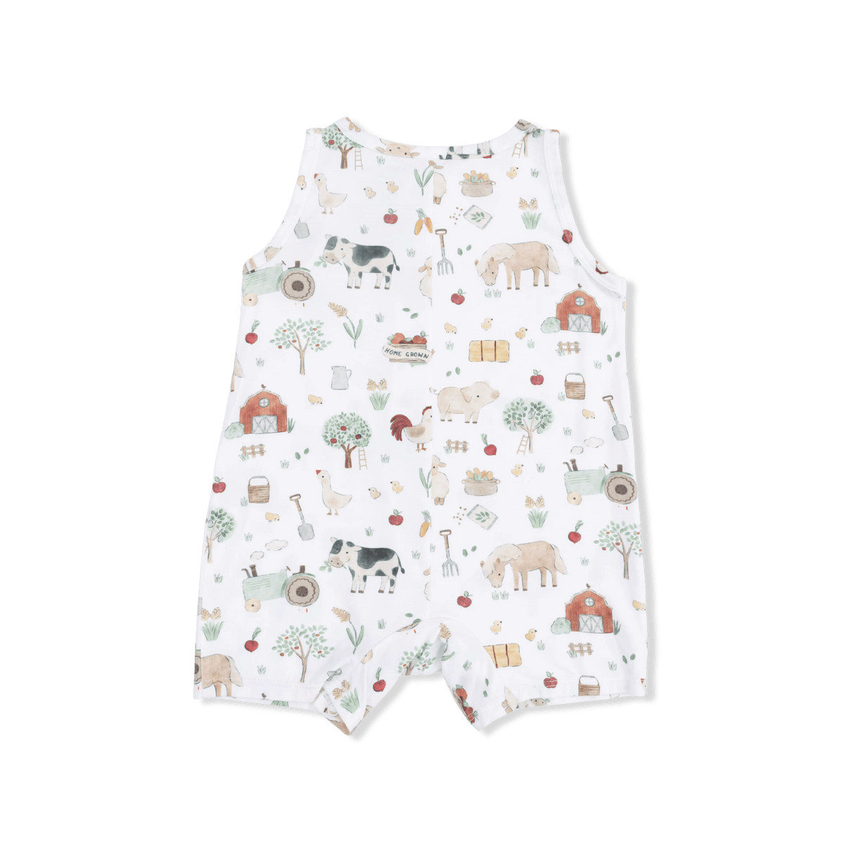 Angel Dear Cute Farm Animals Uni - Sleeveless Shortie Romper - 