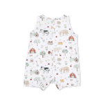 Angel Dear Cute Farm Animals Uni - Sleeveless Shortie Romper - 