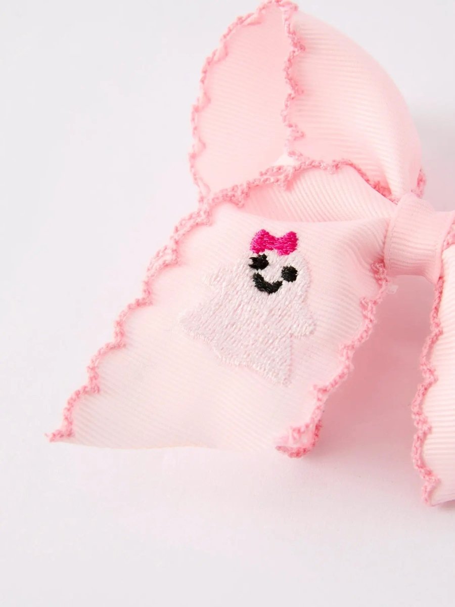 Rylee Faith Designs Cute Halloween Ghost Bow Hairpin for Festive Costume Accessories - 