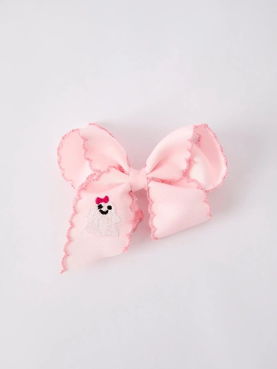 Rylee Faith Designs Cute Halloween Ghost Bow Hairpin for Festive Costume Accessories - 