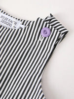 Rylee Faith Designs Cute Halloween Striped Ghost Embroidered Romper for Baby Boys - 