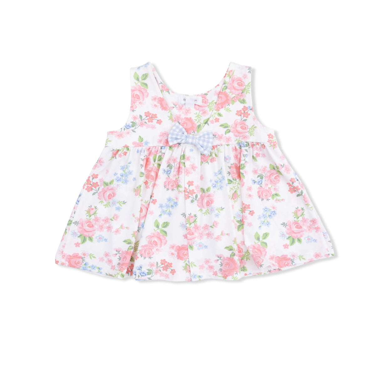 Angel Dear Cute Little Roses - Infant Dress with Bow and Bloomer - 