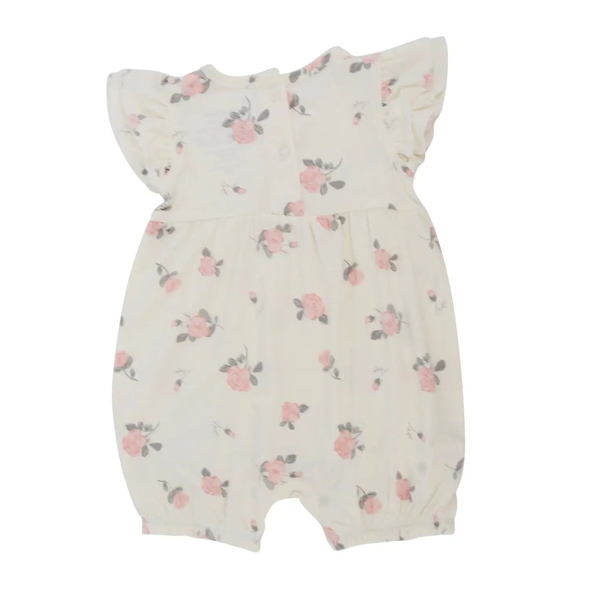 Sweet Bamboo Cute Ruffle Romper for Girls with Flutter Sleeves for Summer Fun - 