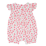 Sweet Bamboo Cute Ruffle Romper with Flutter Sleeves for Little Girls Summer Fun - 