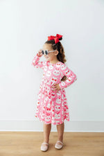 Mila & Rose ® Cutie Cat L/S Pocket Twirl Dress - 