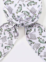 Clover Cottage organic newborn Catch & Release knotted gown & hat