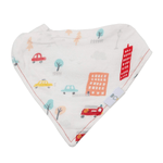Goosewaddle® | Newborn Baby Blankets Toys Teethers Bibs & More Dad and Buildings 2 Pack Muslin Bibs with Terry Cloth