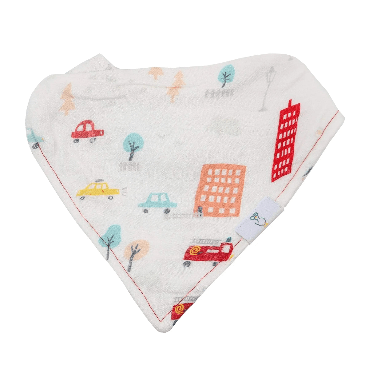 Goosewaddle® | Newborn Baby Blankets Toys Teethers Bibs & More Dad and Buildings 2 Pack Muslin Bibs with Terry Cloth