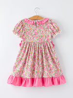 Rylee Faith Designs "DADDY'S GIRL" Bow Embroidered Ruffle Collar Girl DressEveretts Place
