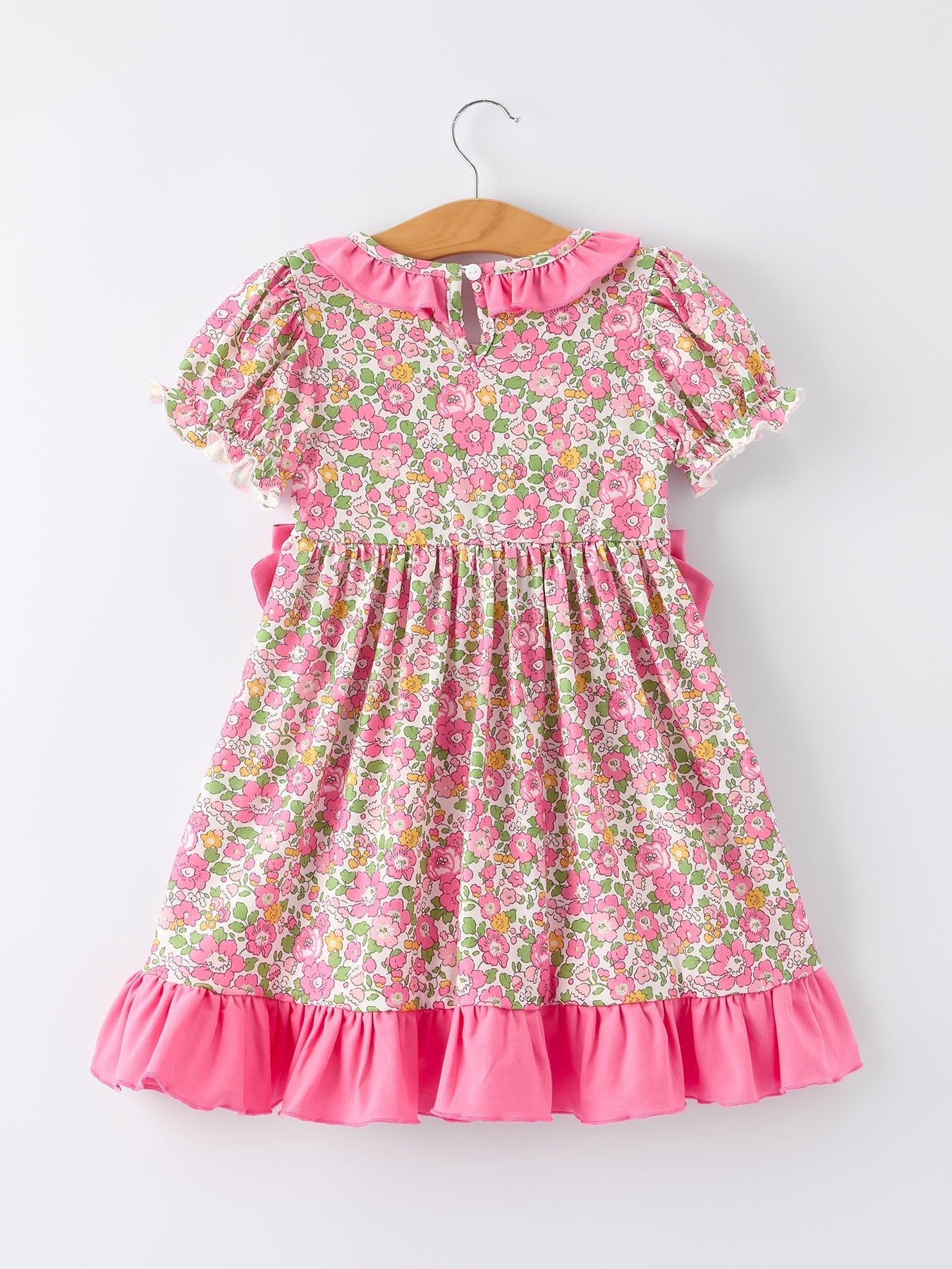 Rylee Faith Designs "DADDY'S GIRL" Bow Embroidered Ruffle Collar Girl DressEveretts Place