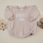 Little Joy Co. Daddy's Girl Sweatshirt Romper Soft Terry Fabric For Babies - Everetts Place Boutique - 