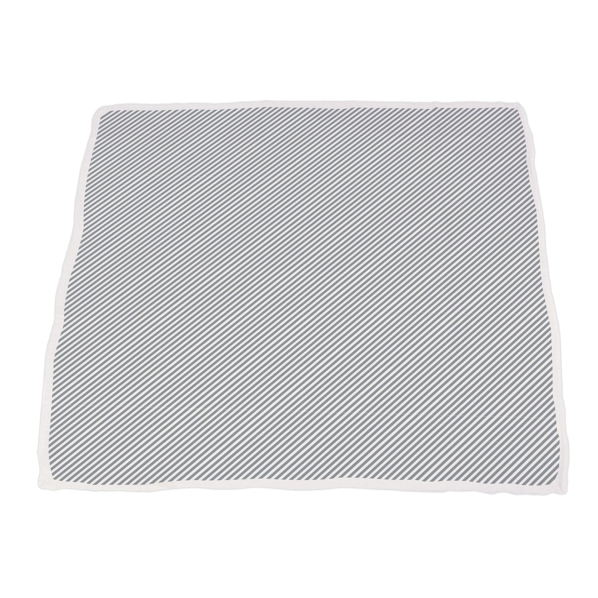 Dahlia Floral and Finley Stripe Bamboo Muslin Newcastle Blanket for Kids 47 x 47 Inches Newcastle Classics