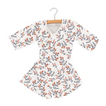 Newcastle Classics Dahlia Floral Bamboo Mini Robe with Soft Fabric for Kids Comfort - 