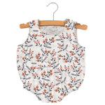 Dahlia Floral Bamboo Newcastle Mini Bubble - Baby & Toddler Clothing, White, Sleeveless shirt, Textile, Pink | Everetts Place