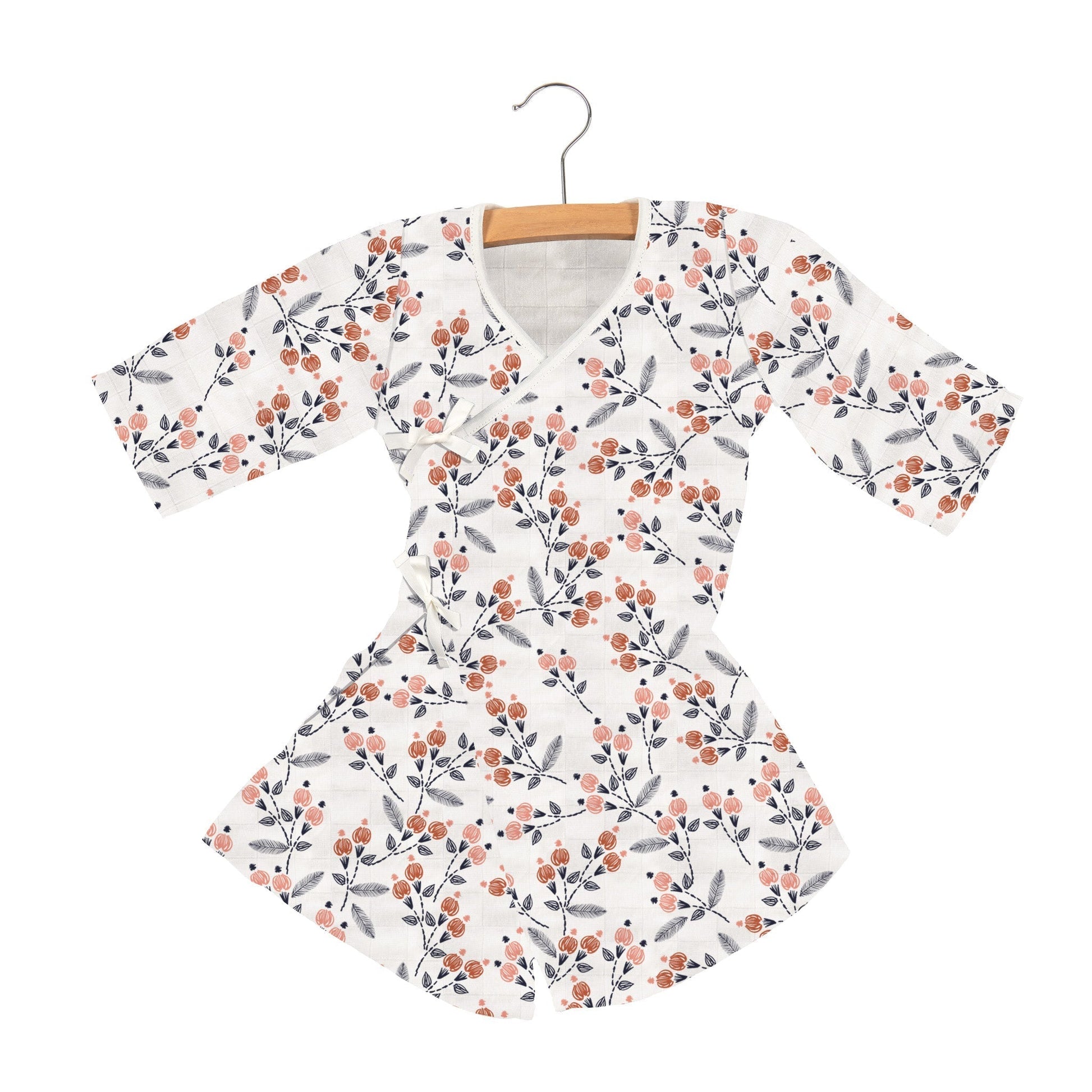 Dahlia Floral Bamboo Newcastle Mini Robe for Kids Newcastle Classics
