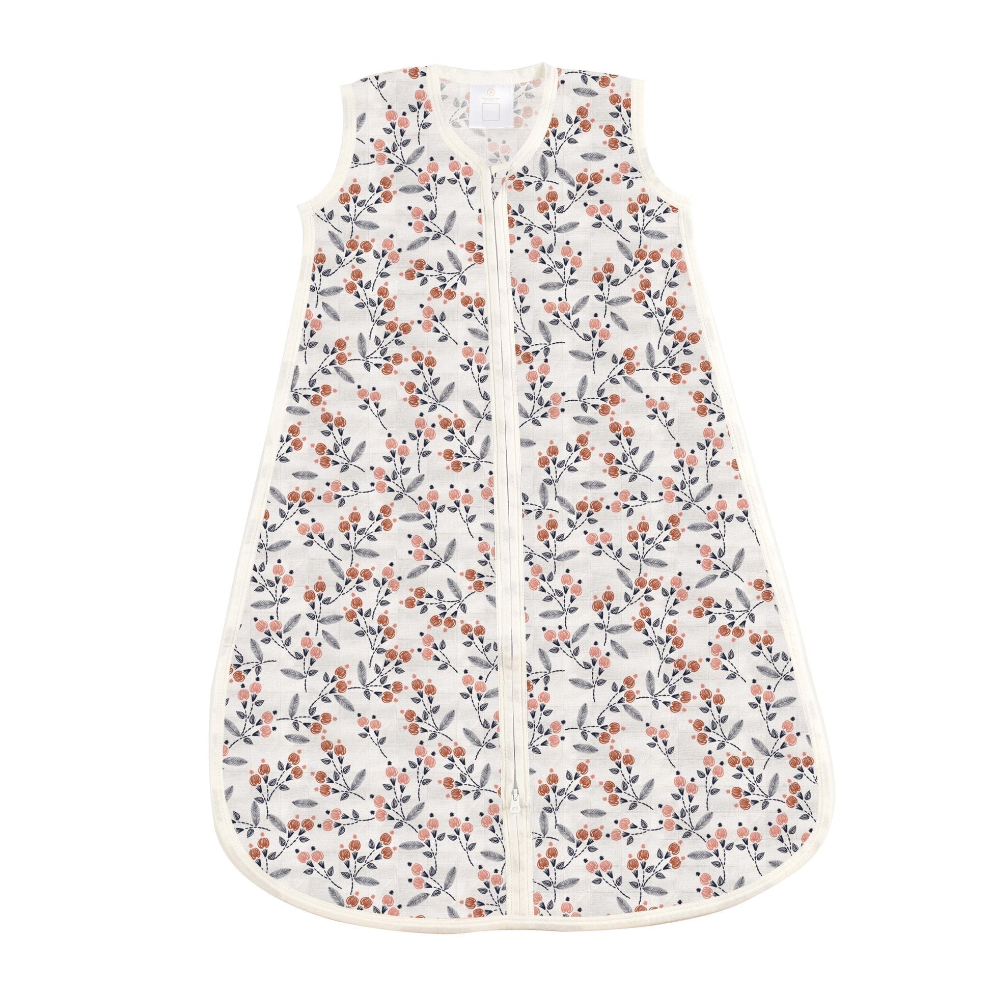 Dahlia Floral Bamboo Baby Sleep Sack Lightweight Sleeveless Wearable Blanket with Downward Zipper Newcastle Classics