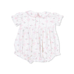 Angel Dear Dainty Buds and Bows - Classic Puff Sleeve Babydoll Bubble - 
