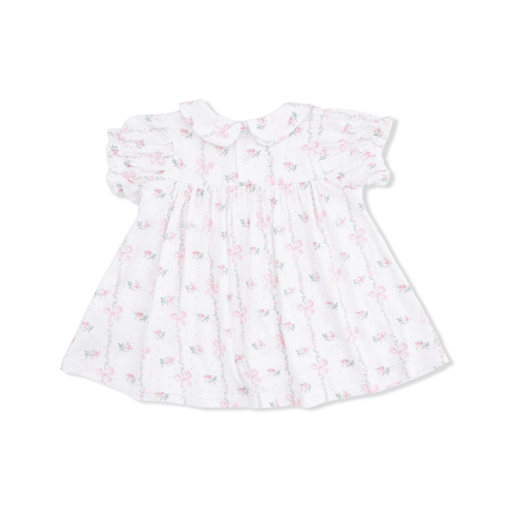 Angel Dear Dainty Buds and Bows - Smocked Dress Set and Headband - 