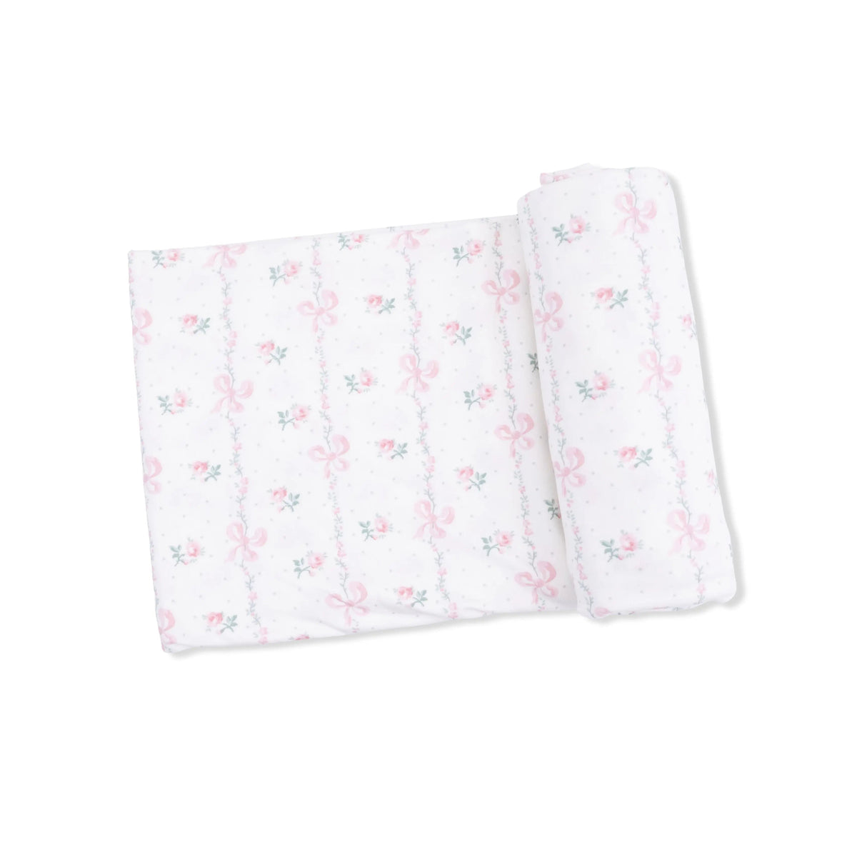 Angel Dear Dainty Buds and Bows - Take Me Home Set with Convertible Pant & Swaddle Blanket Set - 
