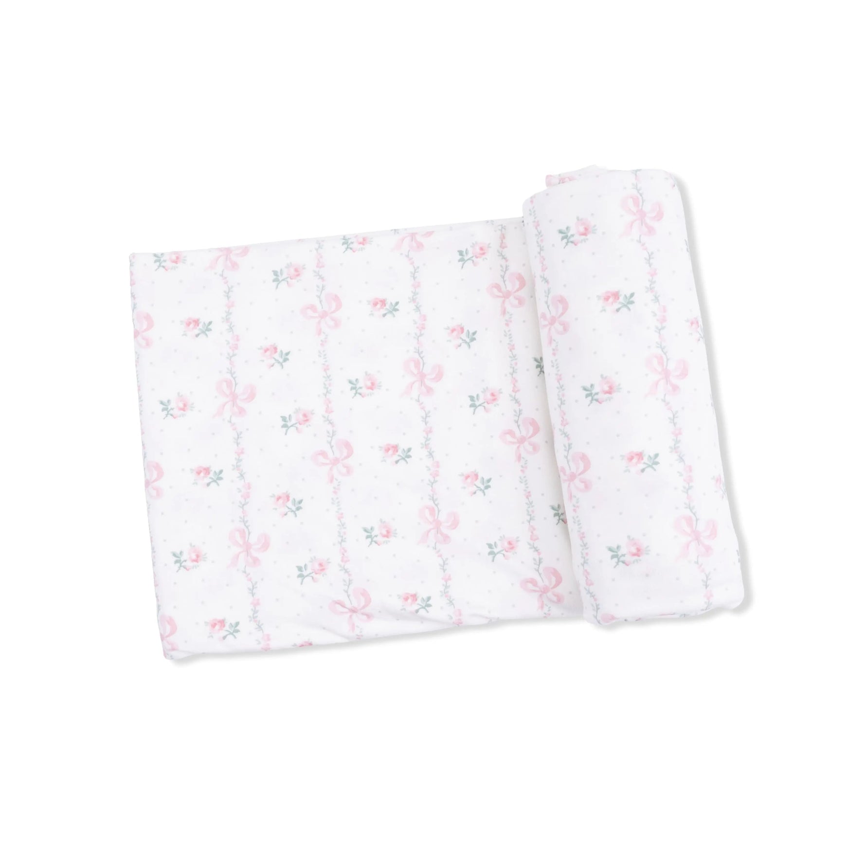 Angel Dear Dainty Buds and Bows - Take Me Home Set with Convertible Pant & Swaddle Blanket Set - 