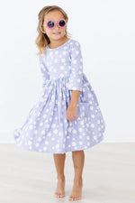 Mila & Rose ® Dainty Daisies 3/4 Sleeve Pocket Twirl Dress - 