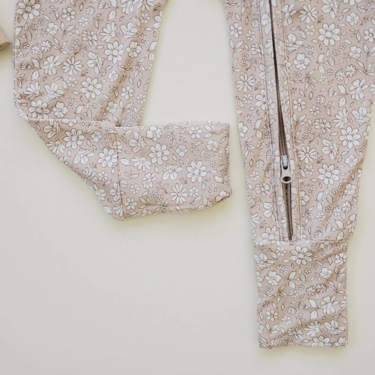 Little Joy Co. Dainty Ditsy Bamboo Zippy Romper Premium Soft 220 GSM - Everetts Place Boutique - 