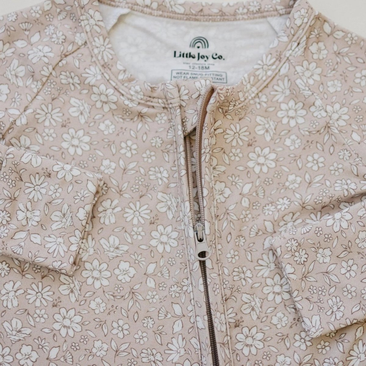 Little Joy Co. Dainty Ditsy Bamboo Zippy Romper Premium Soft 220 GSM - Everetts Place Boutique - 