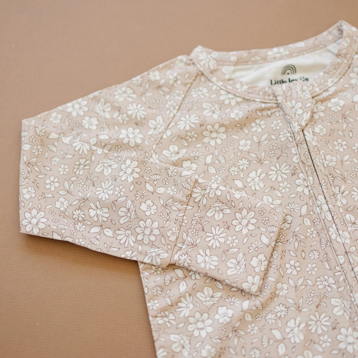 Little Joy Co. Dainty Ditsy Bamboo Zippy Romper Premium Soft 220 GSM - Everetts Place Boutique - 