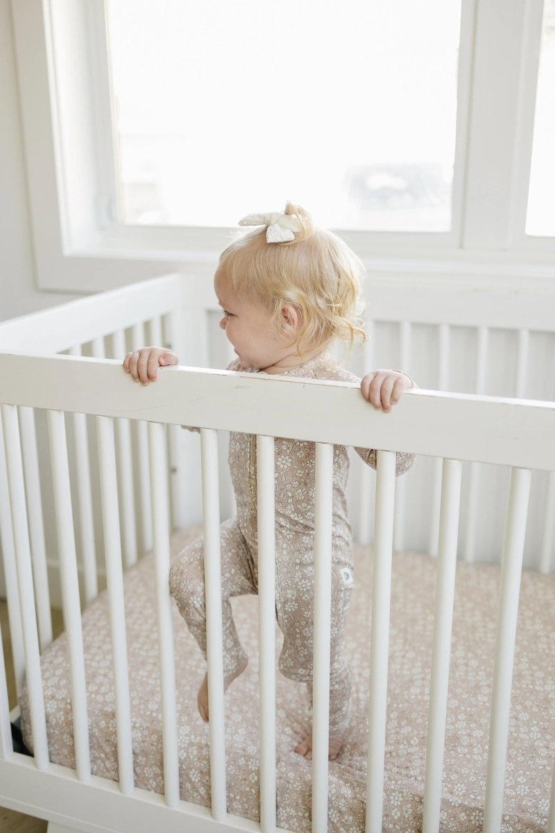 Little Joy Co. Dainty Ditsy Bamboo Zippy Romper Premium Soft 220 GSM - Everetts Place Boutique - 