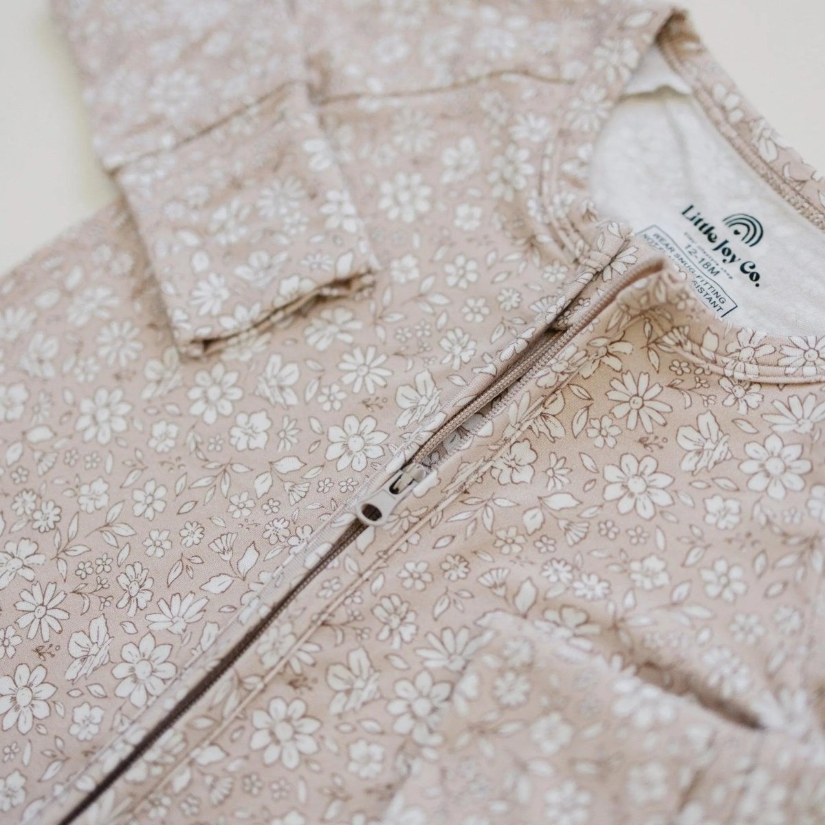 Little Joy Co. Dainty Ditsy Bamboo Zippy Romper Premium Soft 220 GSM - Everetts Place Boutique - 